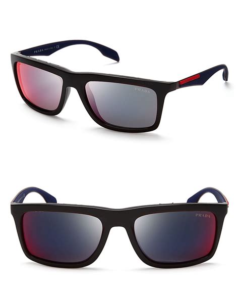 prada mirrored glasses|Prada glasses for men.